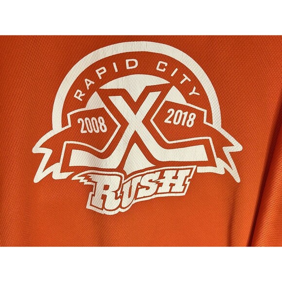 Rapid City RUSH Minor Hockey,2018 10th season Orange Special Jersey #7  Youth S - Picture 3 of 4